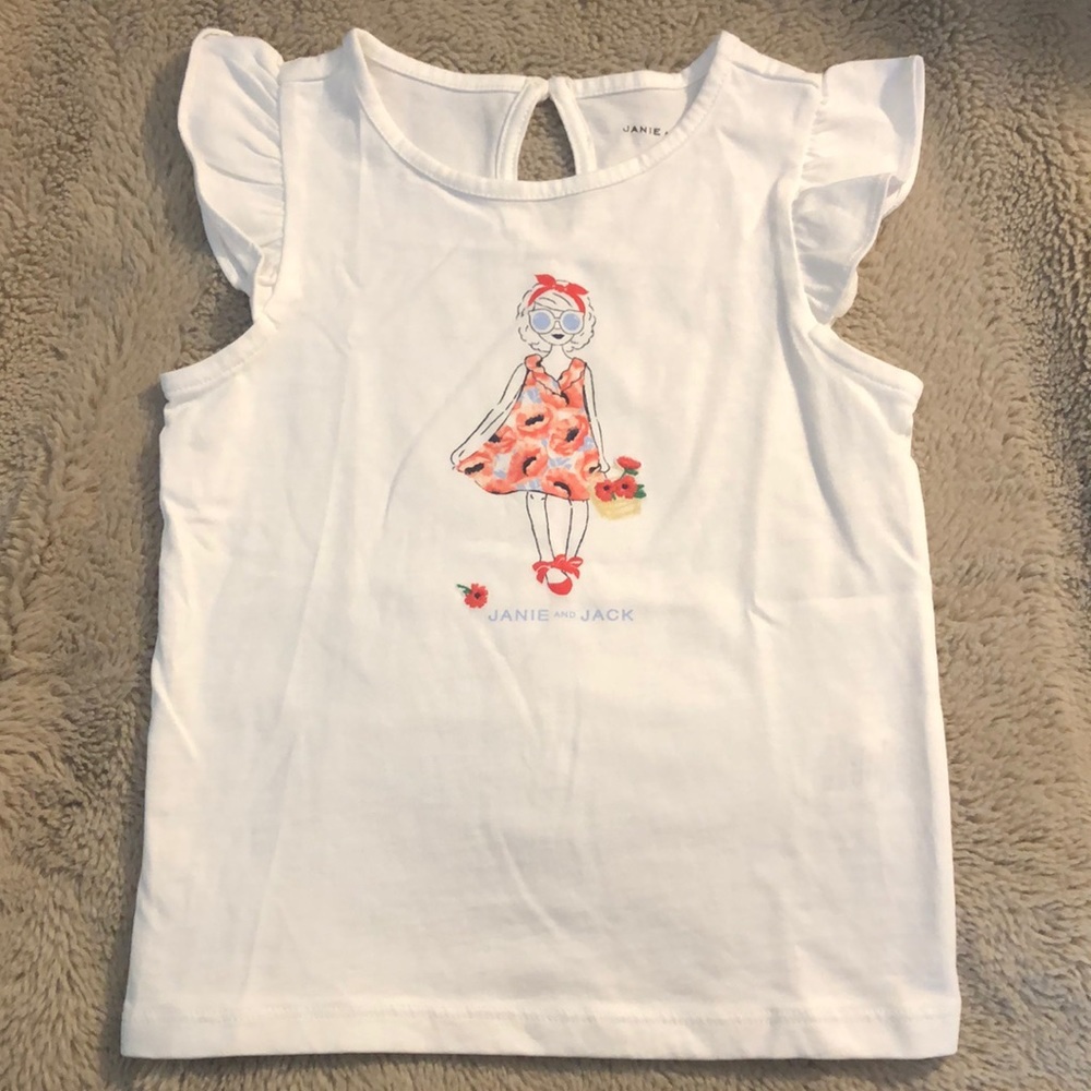 NWOT Janie and Jack Girls Tee, size 4
